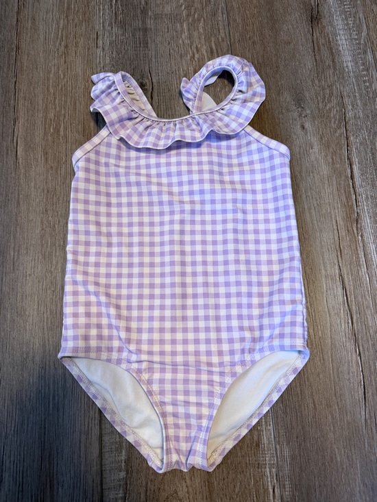 Carter's Other - Carter's Lavender Gingham Ruffle One-Piece Swimsuit